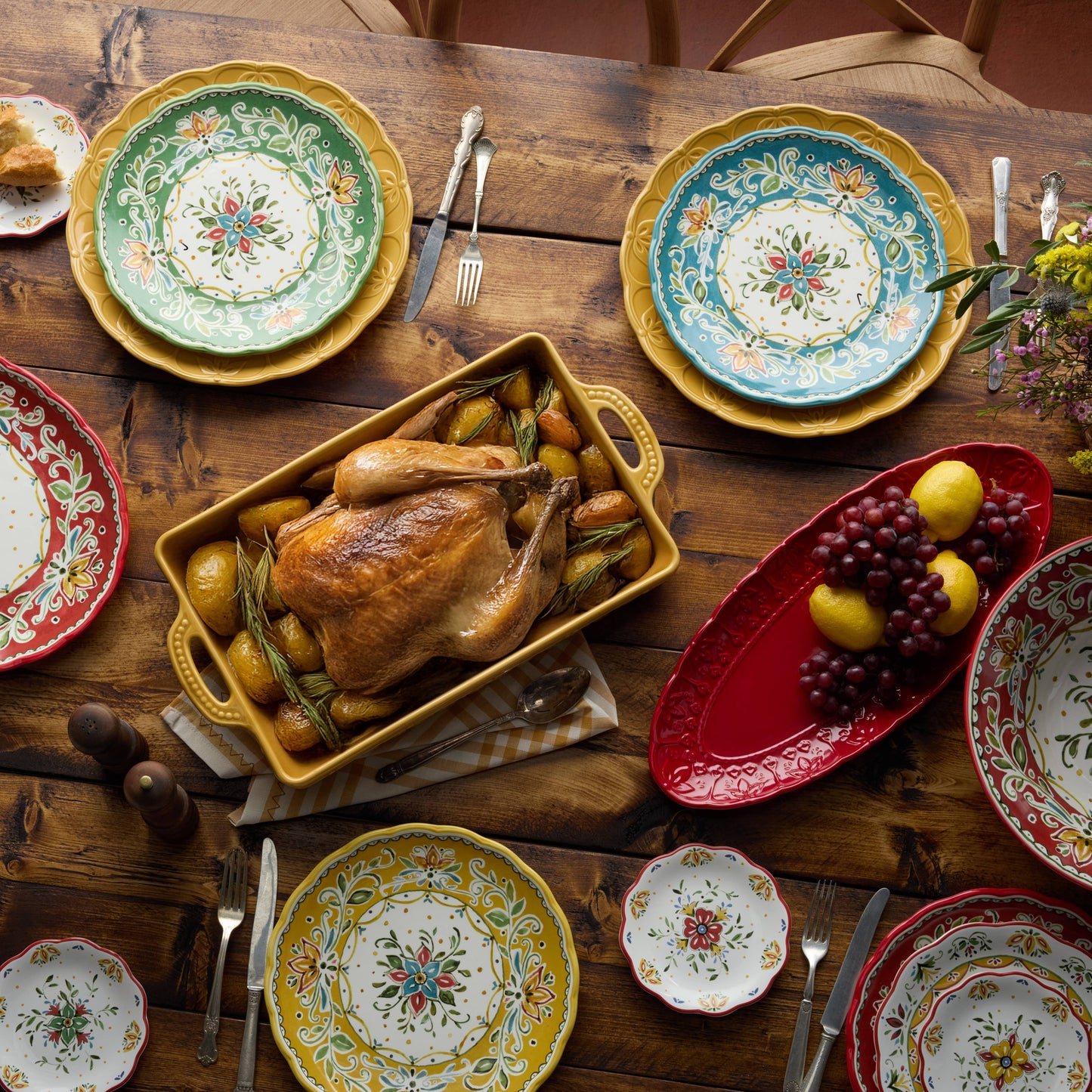 Provence Canape Plates (Set of 4)