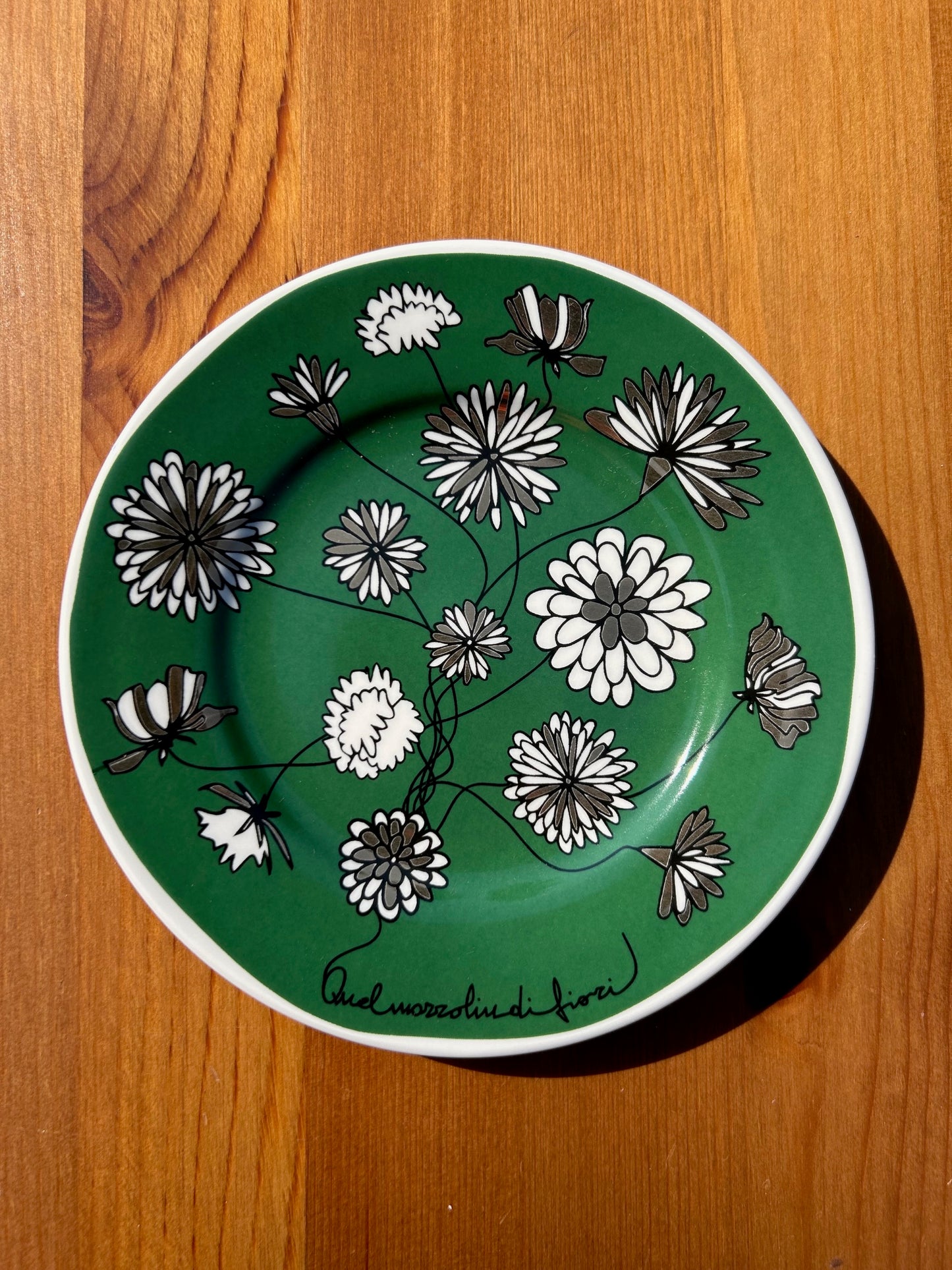 That Bouquet of Flowers Green with Floral Motif
