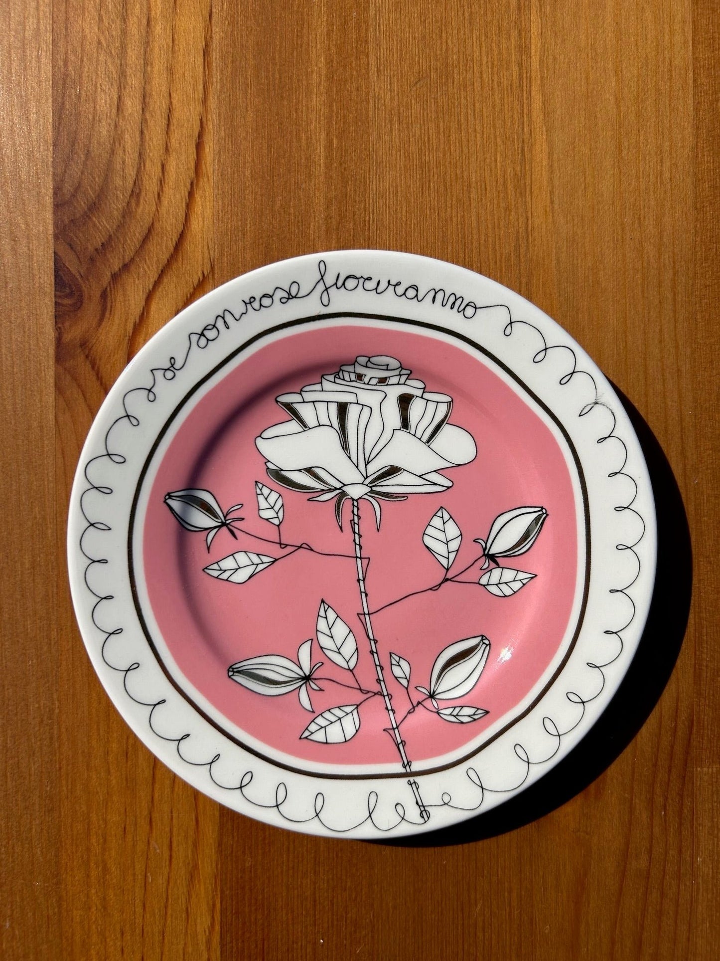 If Roses Will Bloom Pink with Floral Motif