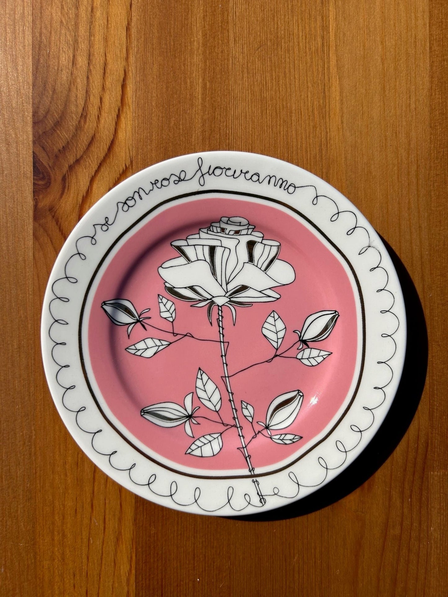 If Roses Will Bloom Pink with Floral Motif