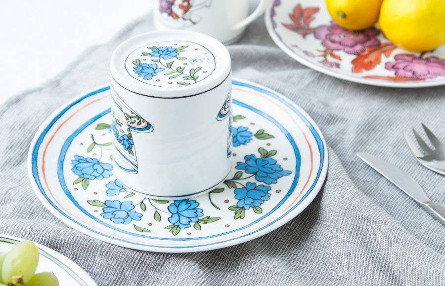 Heritage Bachelor Button Salad Plate