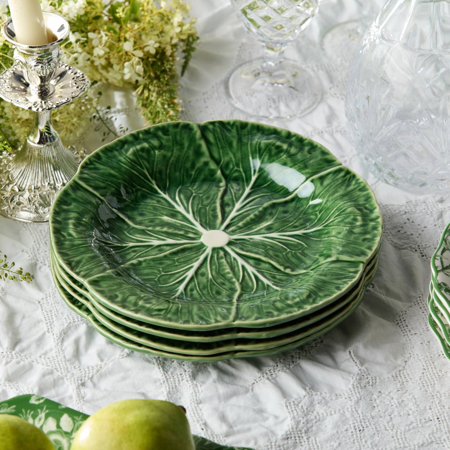 Le Jardin Cabbage Salad Plate (Set of 4)
