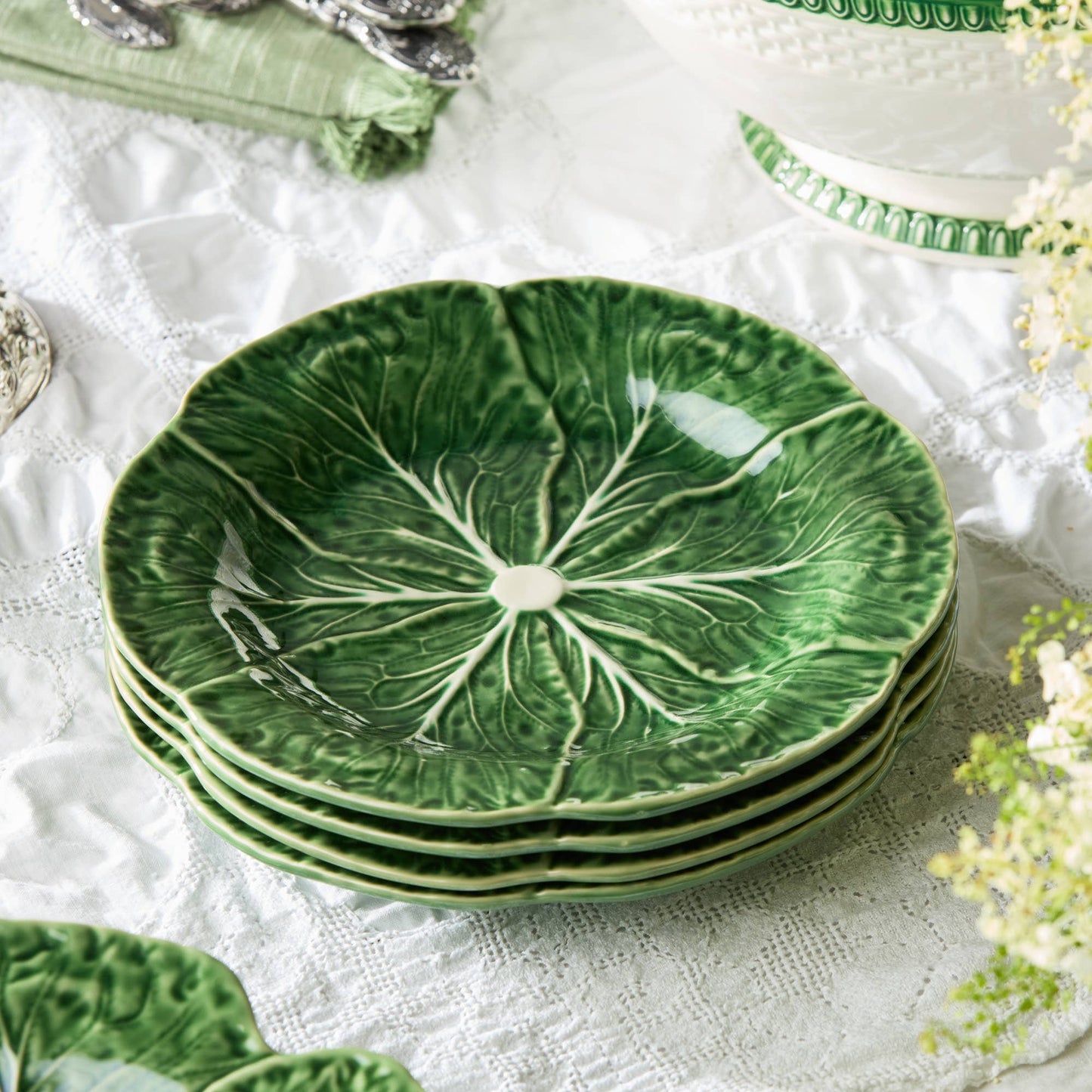 Le Jardin Cabbage Salad Plate (Set of 4)
