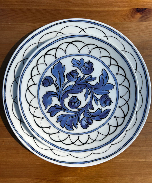 Blue Bird Salad Plate