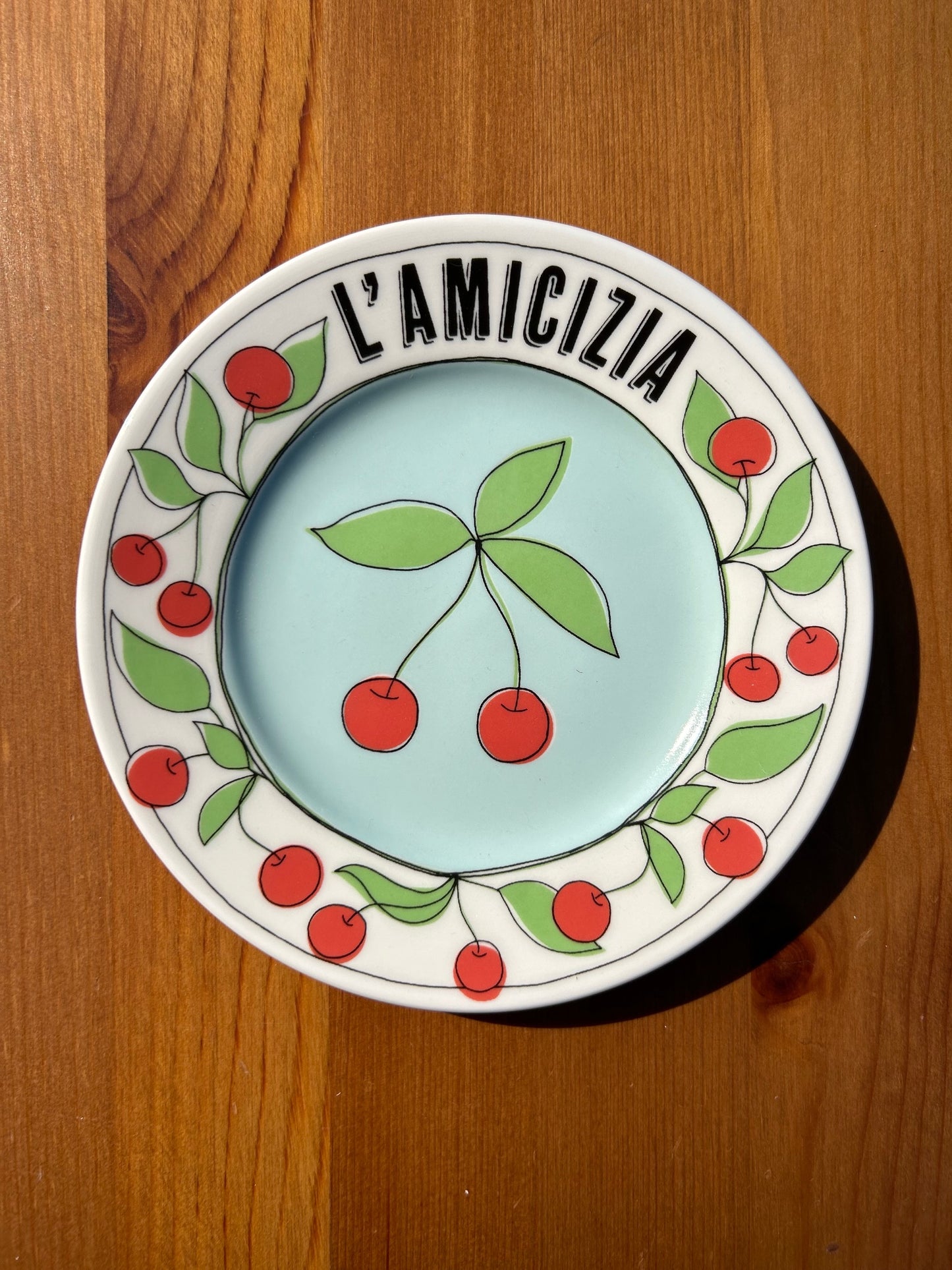 Friendship Porcelain Plate with Writing