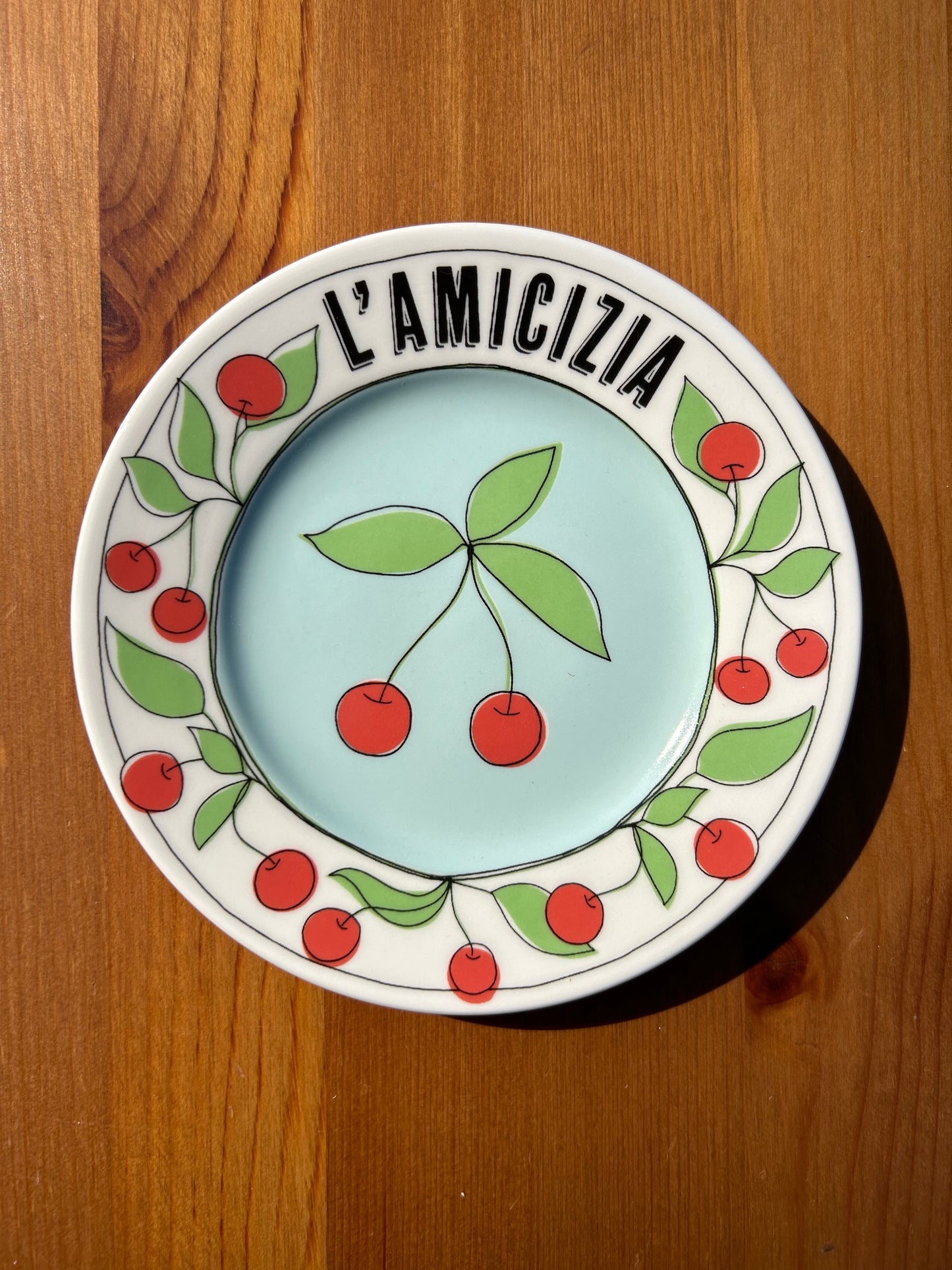 Friendship Porcelain Plate with Writing