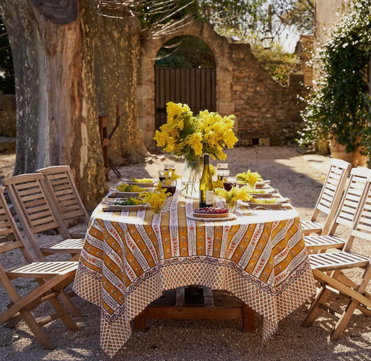 Provence Avignon Dijon & Blue Tablecloth