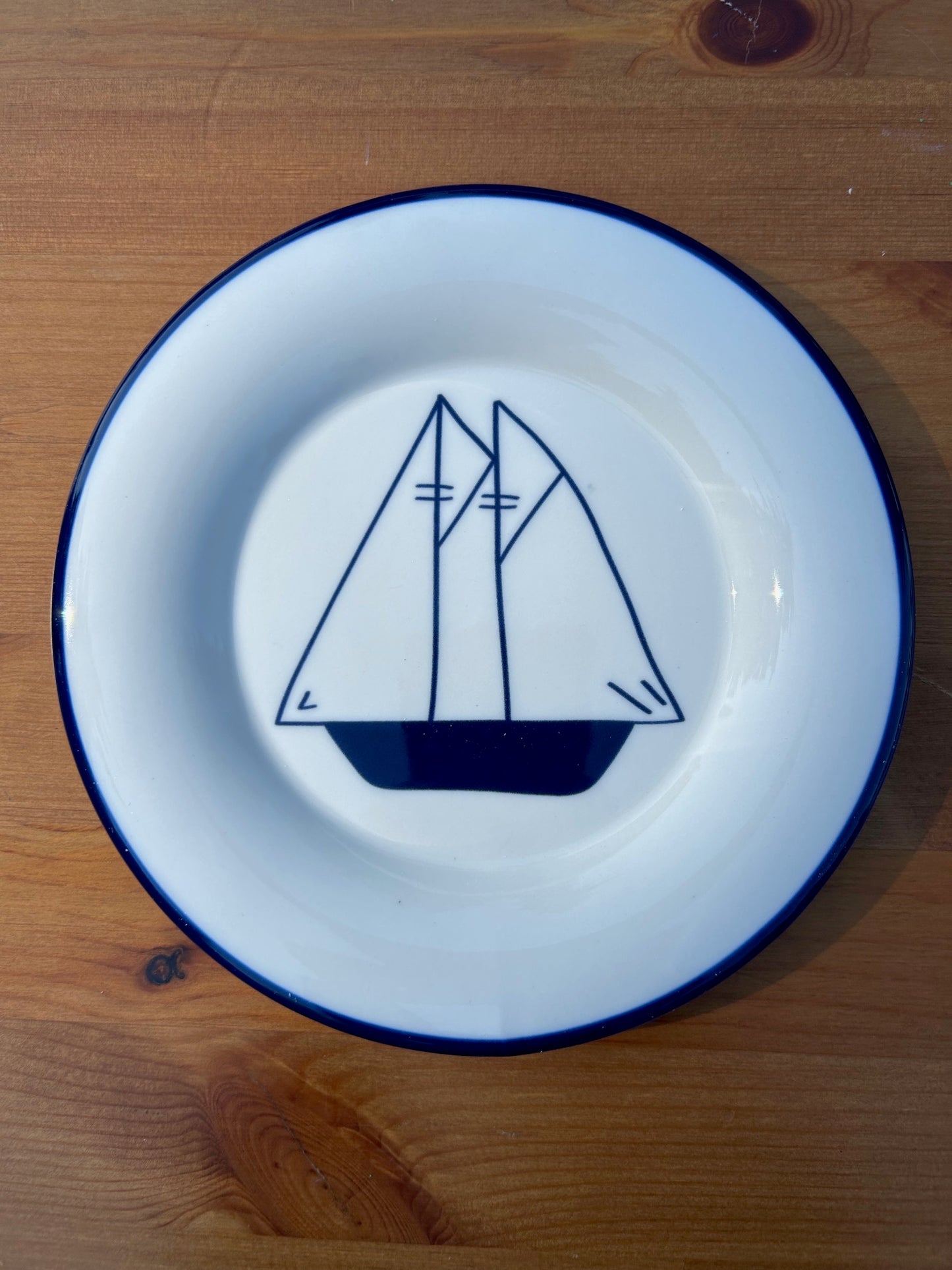 Coastal Village Round Plate