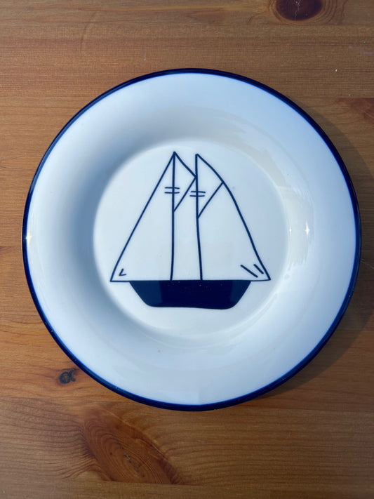 Coastal Village Round Plate