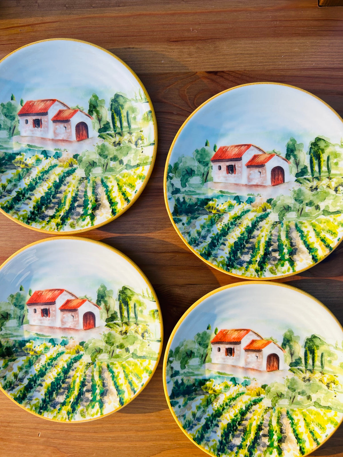 Tuscan Canape Plates (Set of 4)