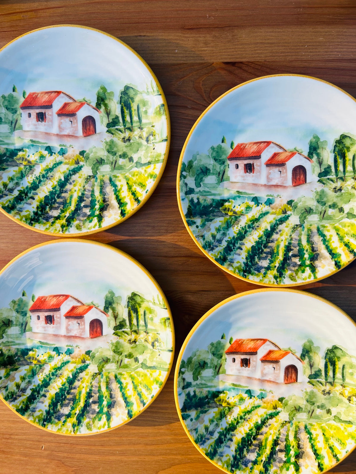 Tuscan Canape Plates (Set of 4)