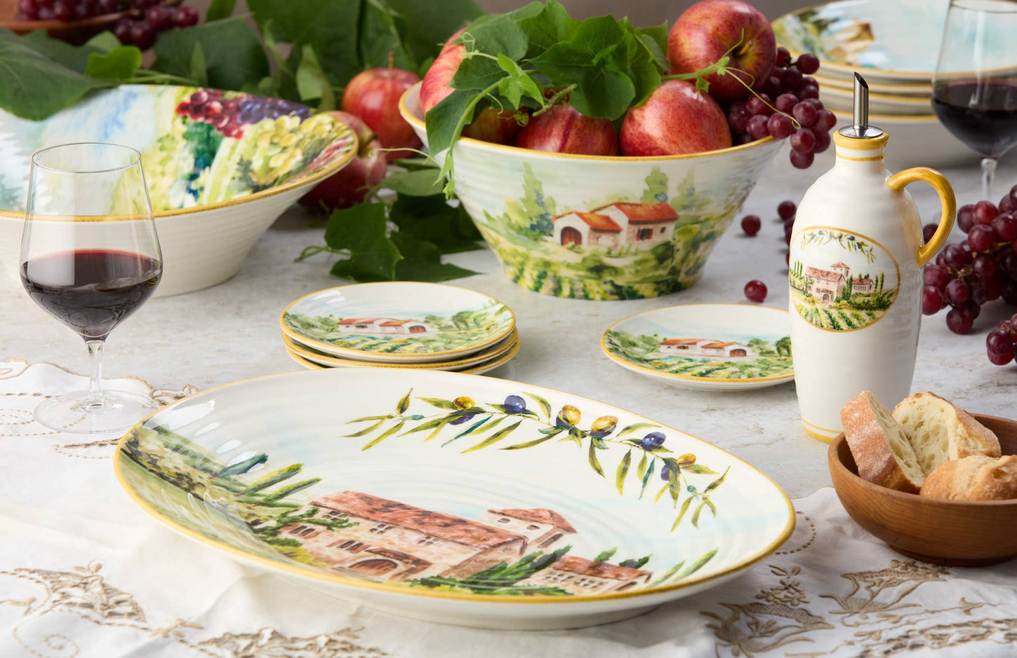 Tuscan Canape Plates (Set of 4)