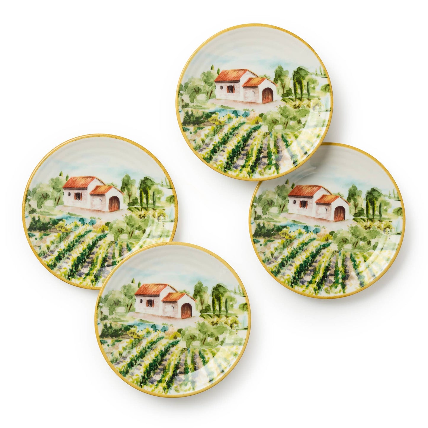 Tuscan Canape Plates (Set of 4)