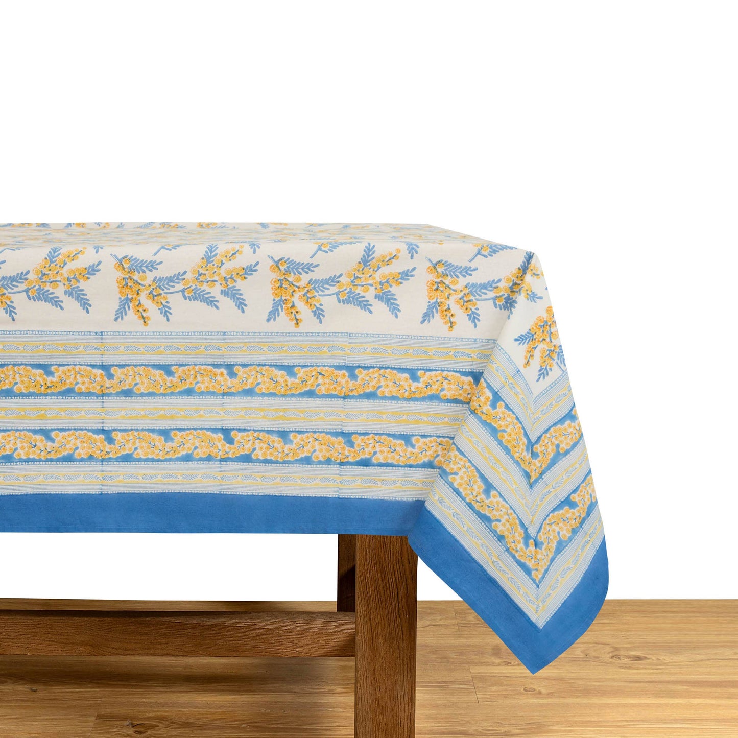 Mimosa Blue & Yellow French Tablecloth