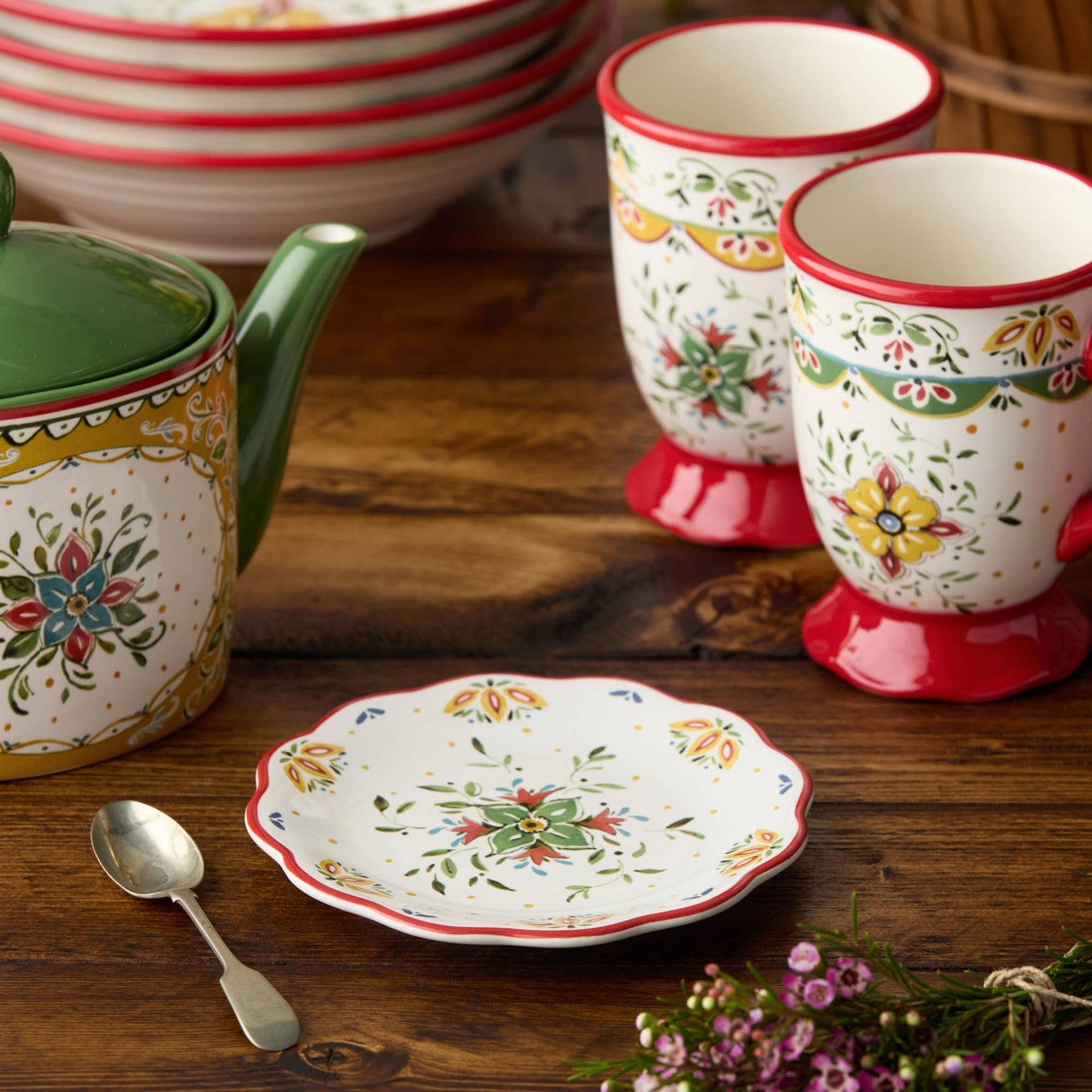 Provence Canape Plates (Set of 4)