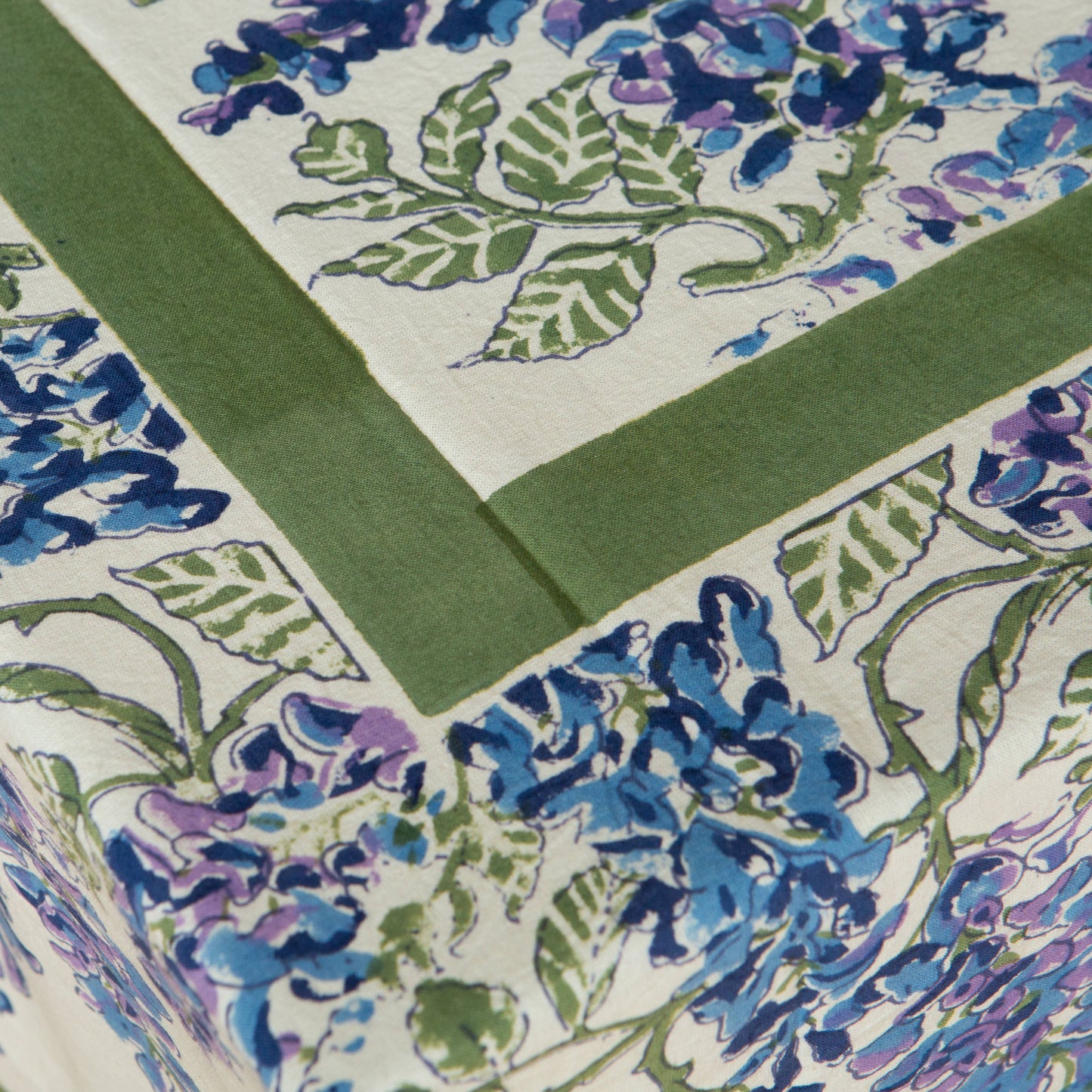 Wisteria Blue & Green Tablecloth