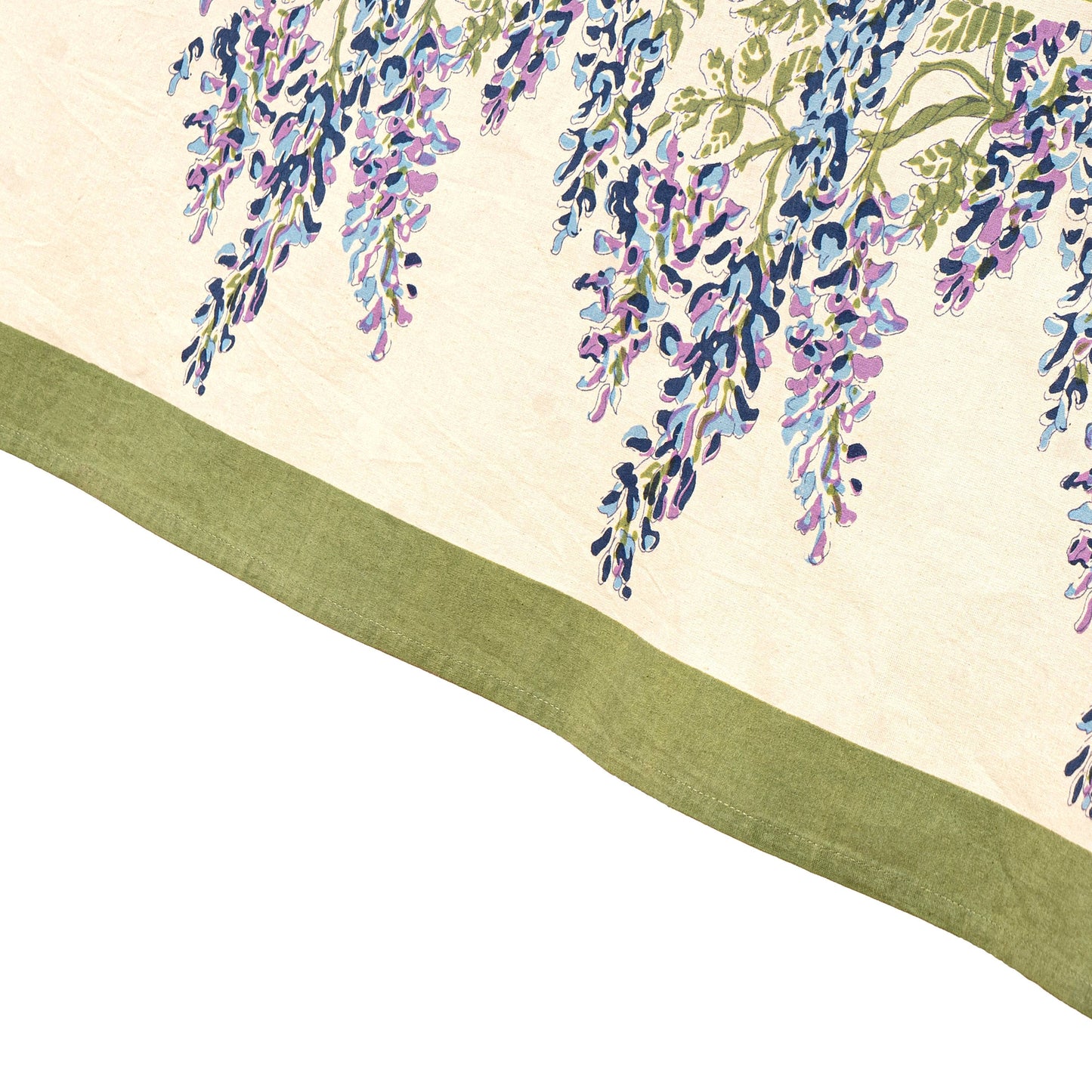 Wisteria Blue & Green Tablecloth