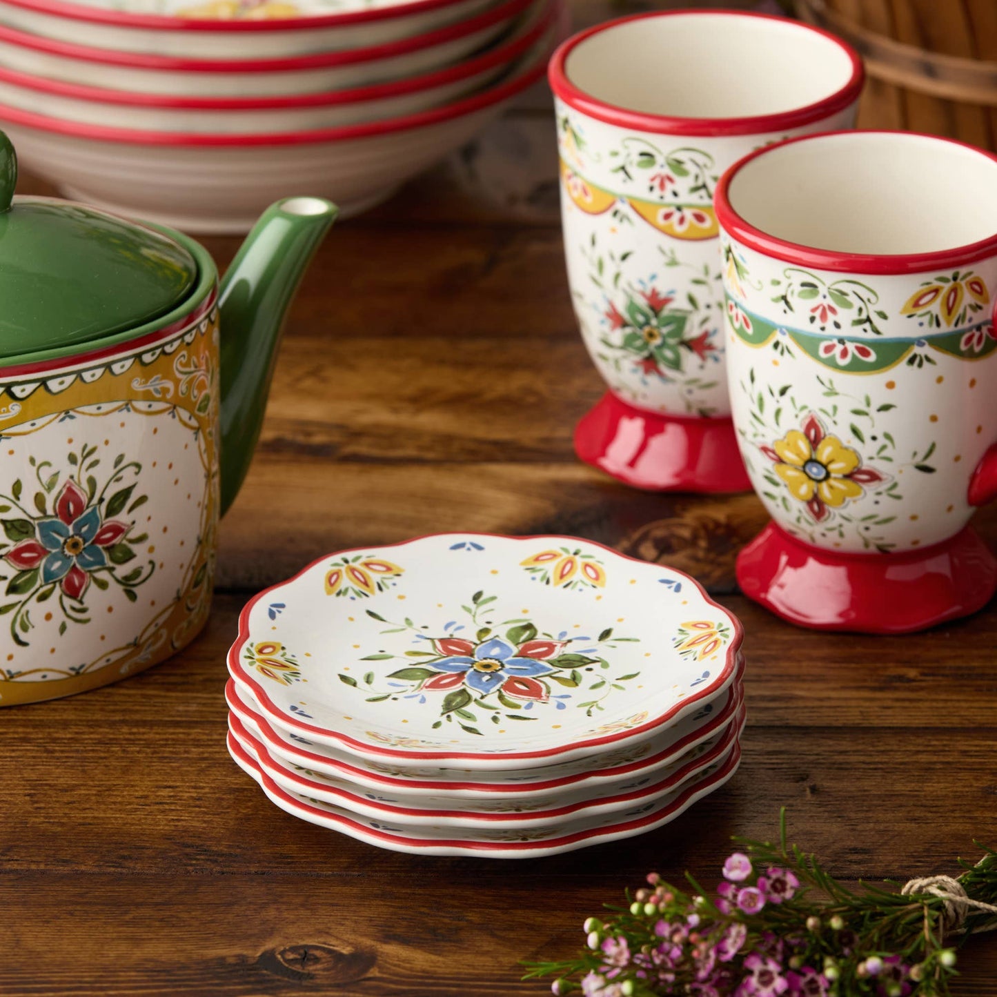 Provence Canape Plates (Set of 4)