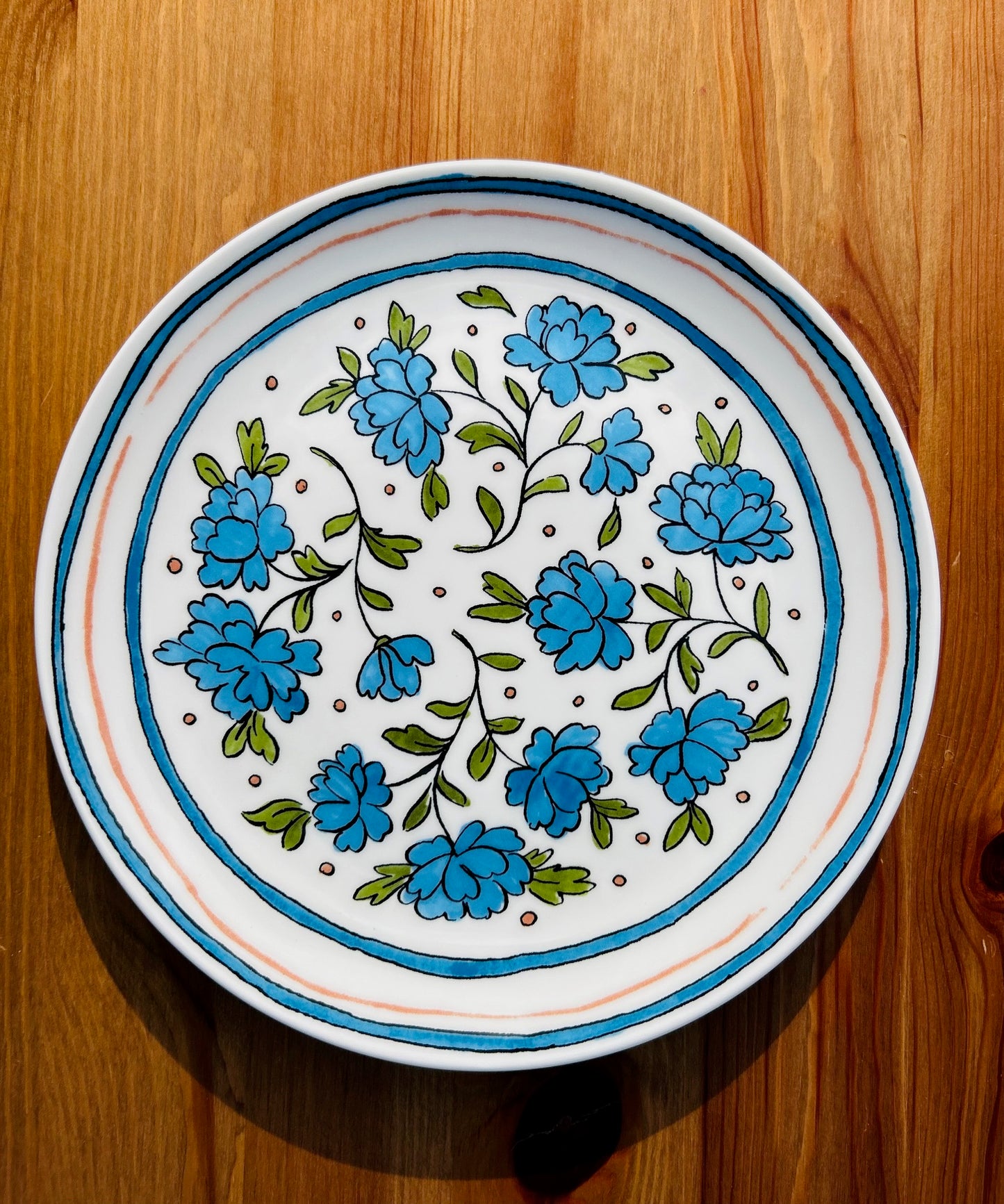 Heritage Bachelor Button Salad Plate