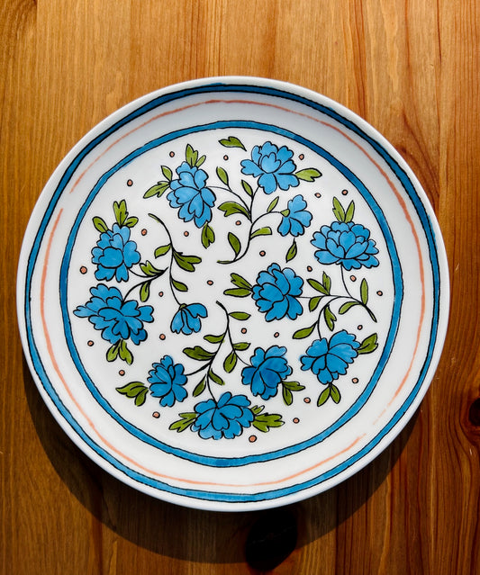 Heritage Bachelor Button Salad Plate
