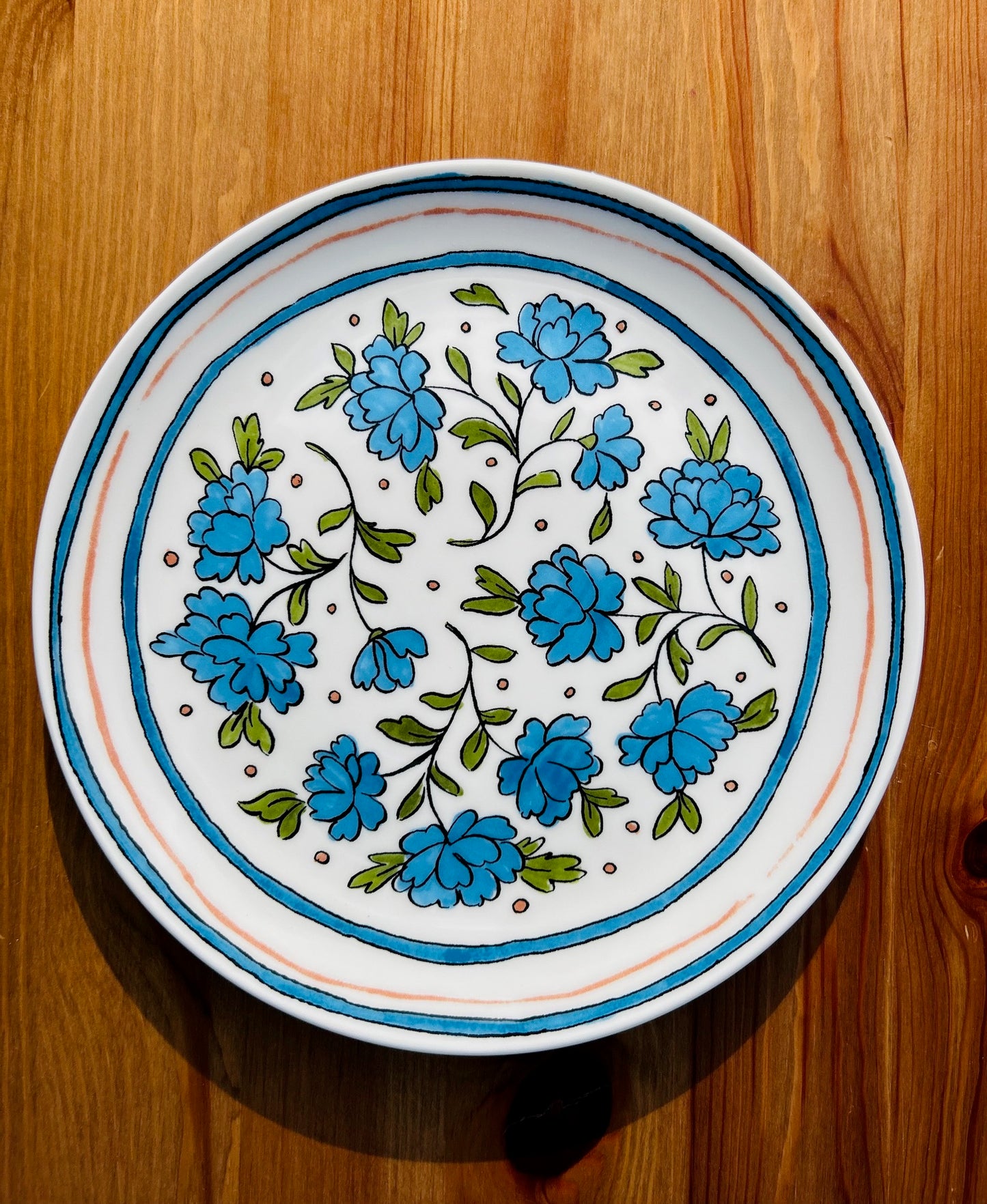 Heritage Bachelor Button Salad Plate